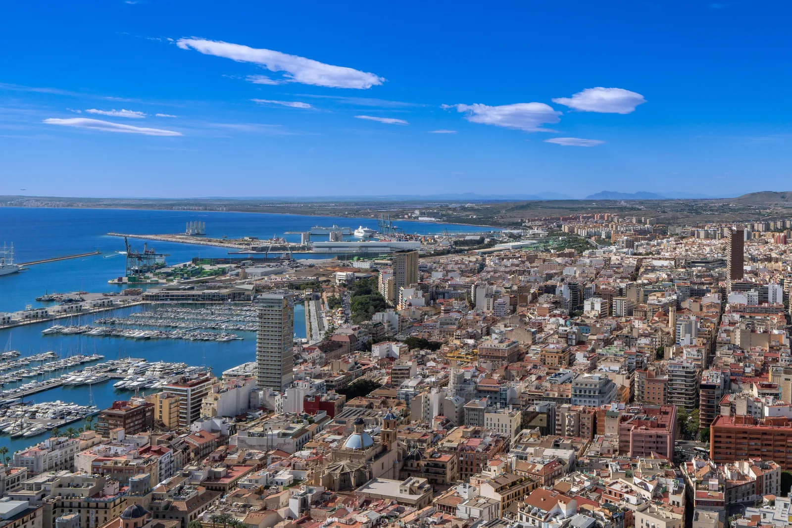 Veduta della città di Alicante, Spagna