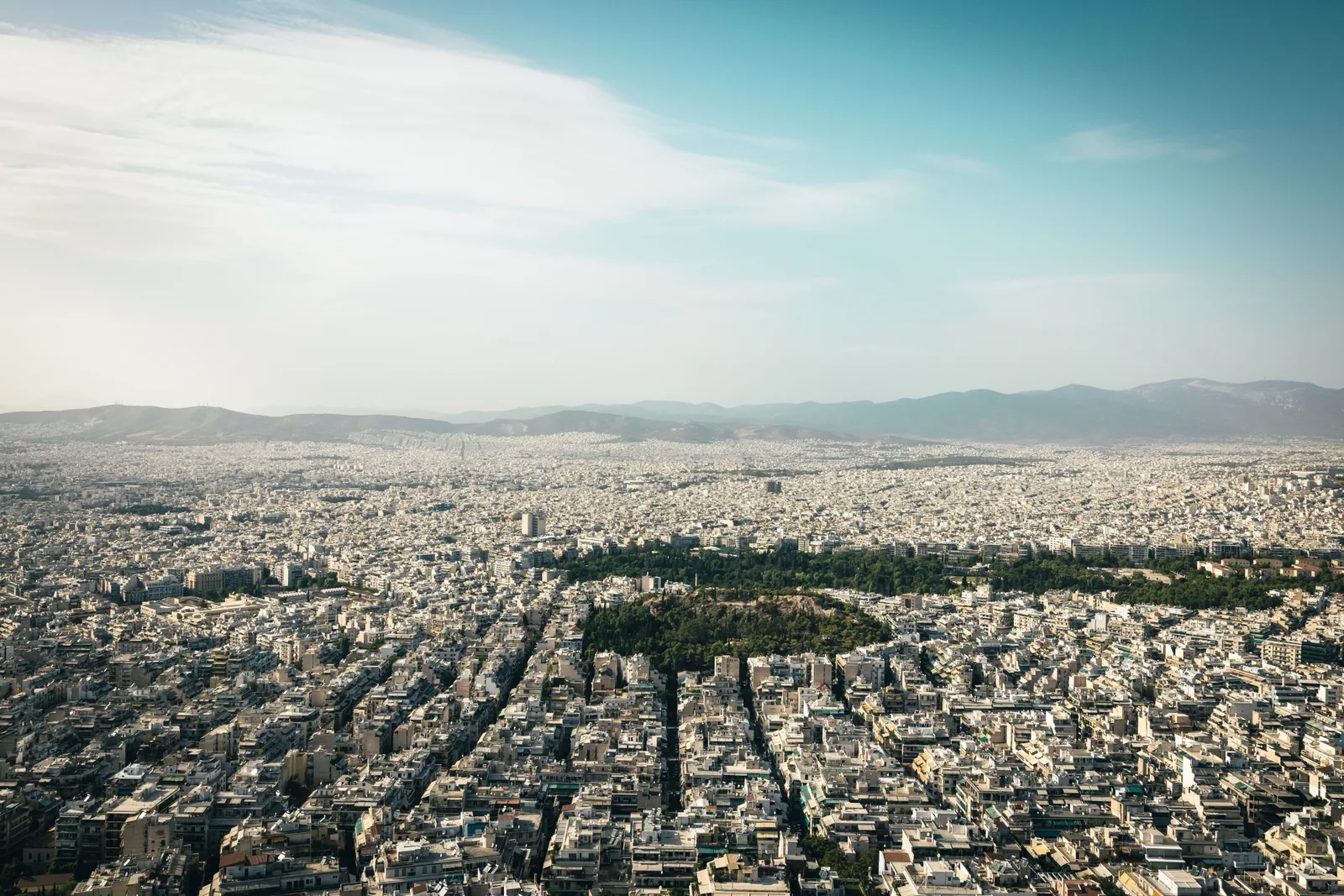 Cityscape of Athens, Greece