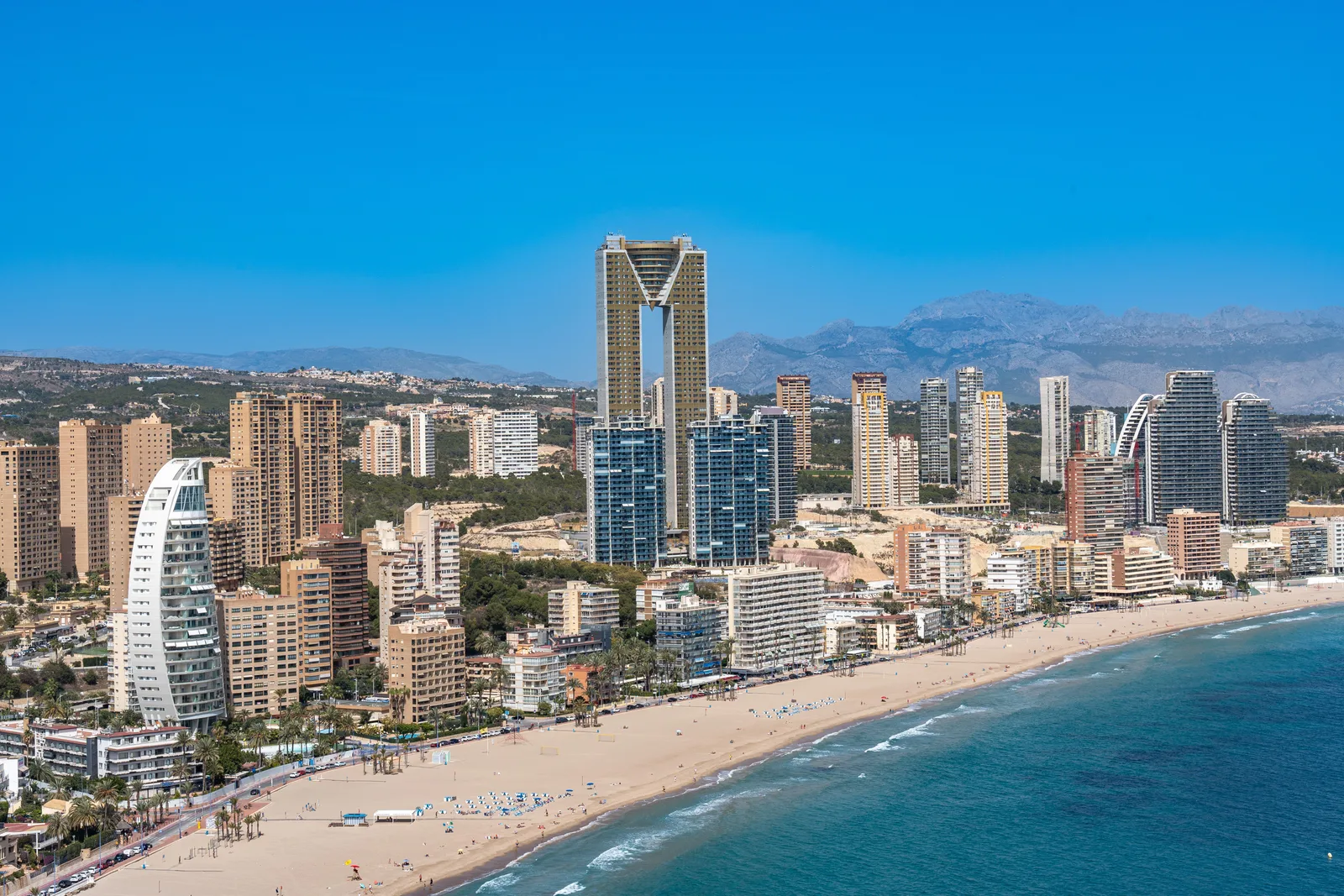 Stadtansicht von Benidorm, Spanien