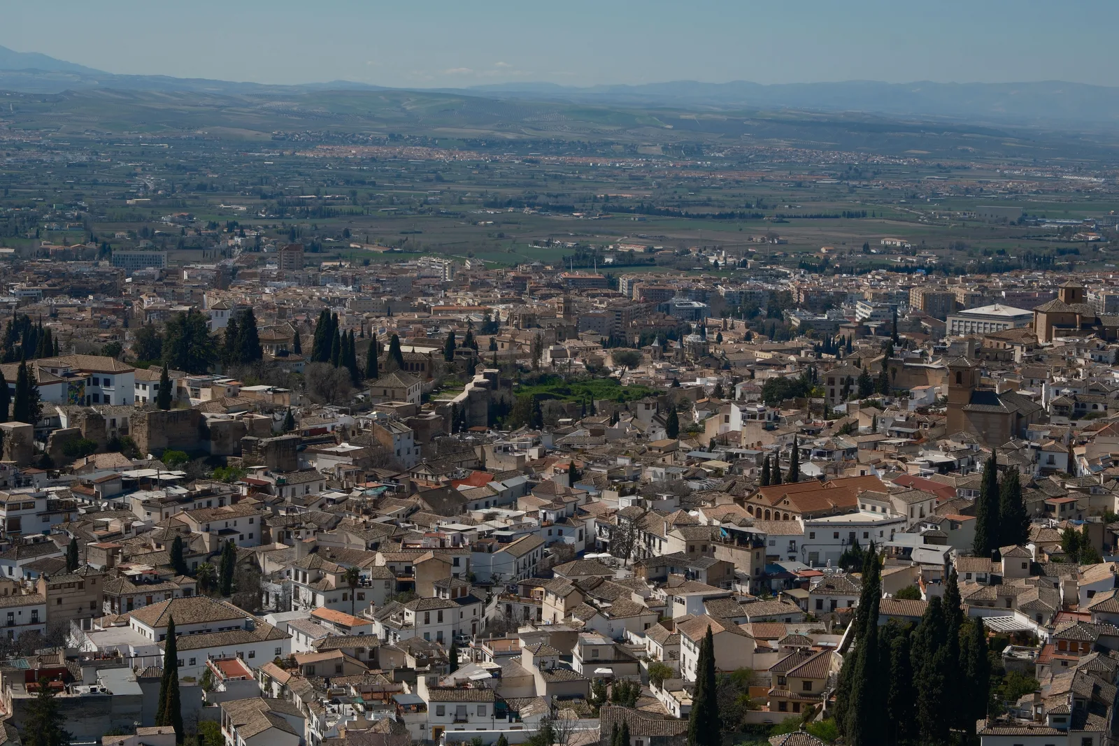 Vue de la ville de Grenade, Espagne