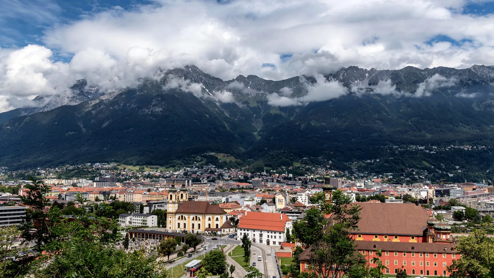 Stadsbeeld van Innsbruck, Oostenrijk