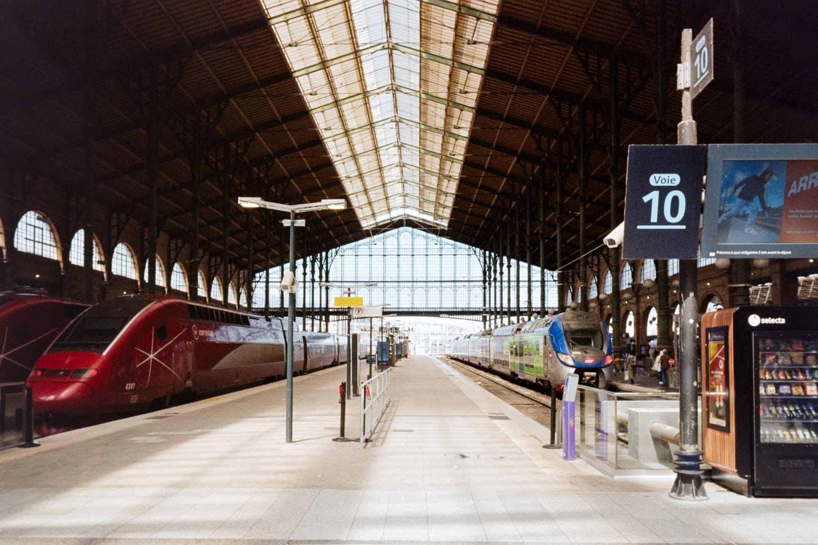Gare du Nord train station in Paris