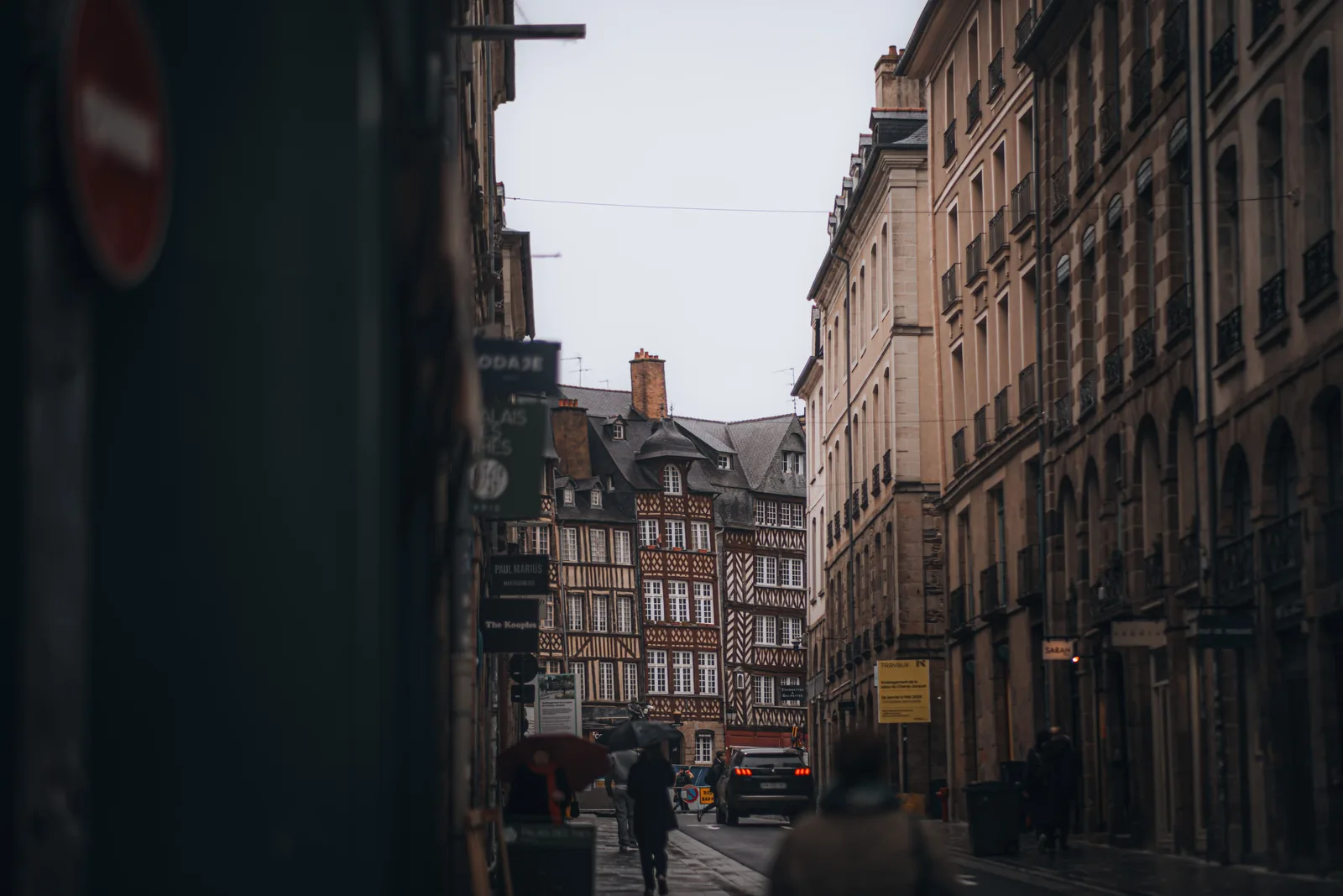 Uitzicht op Rennes, Frankrijk