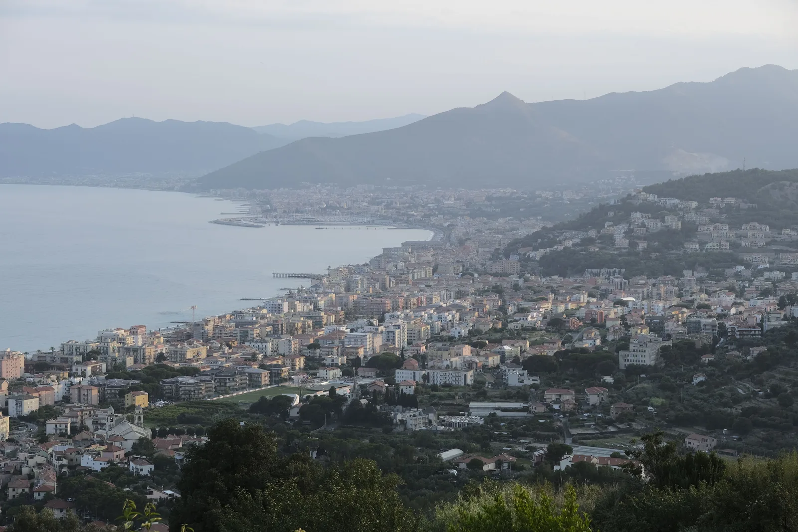 Vista de Salerno, Italia