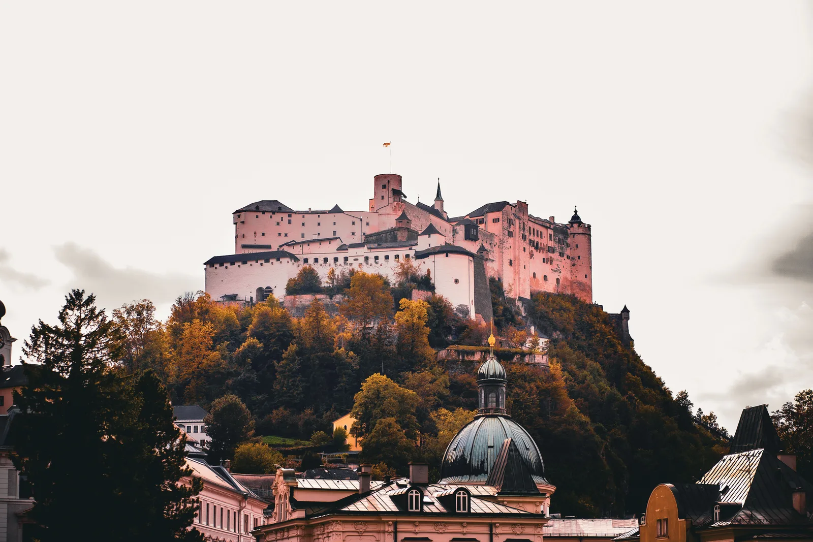 Uitzicht op Salzburg, Oostenrijk