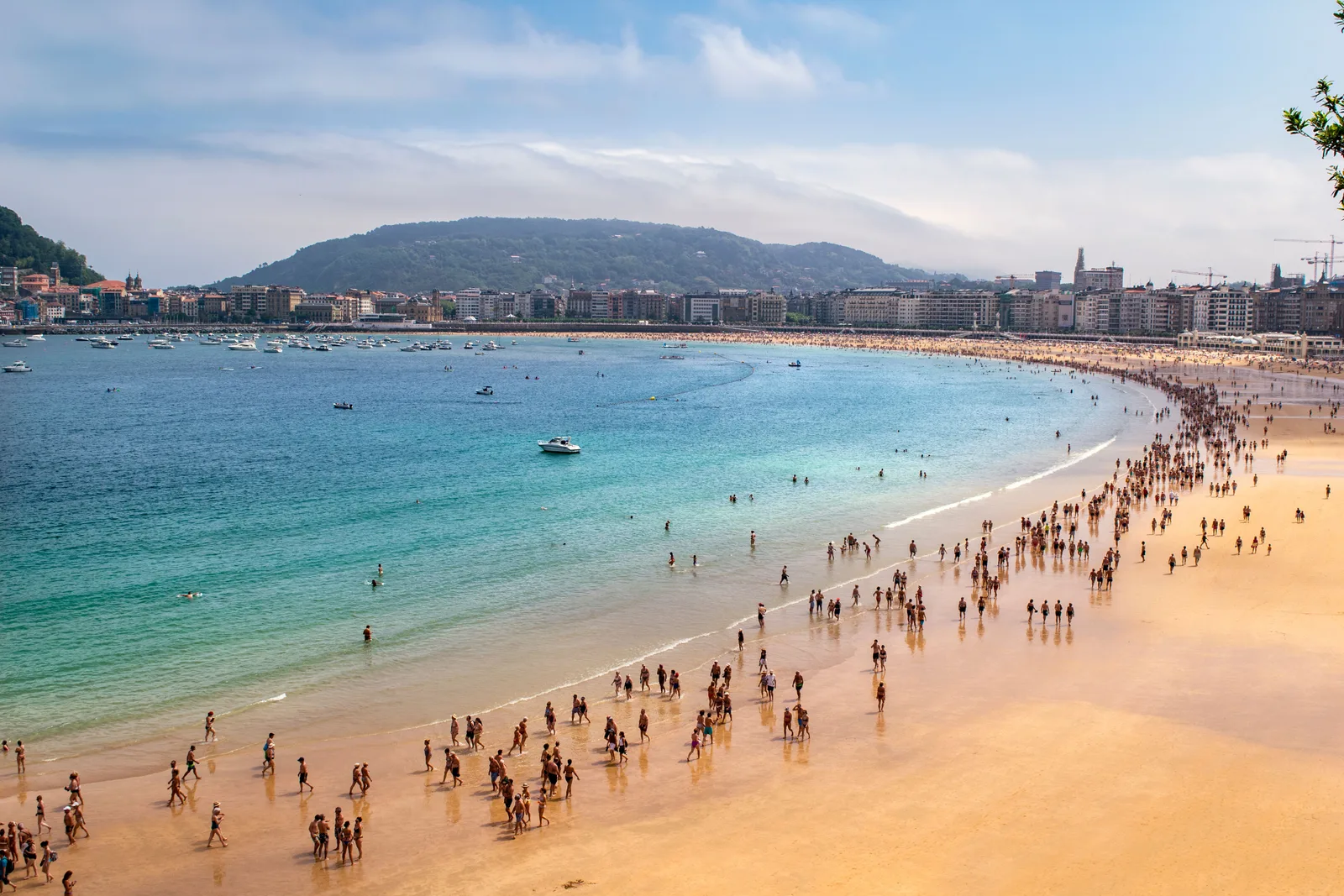 Blick auf San Sebastián, Spanien
