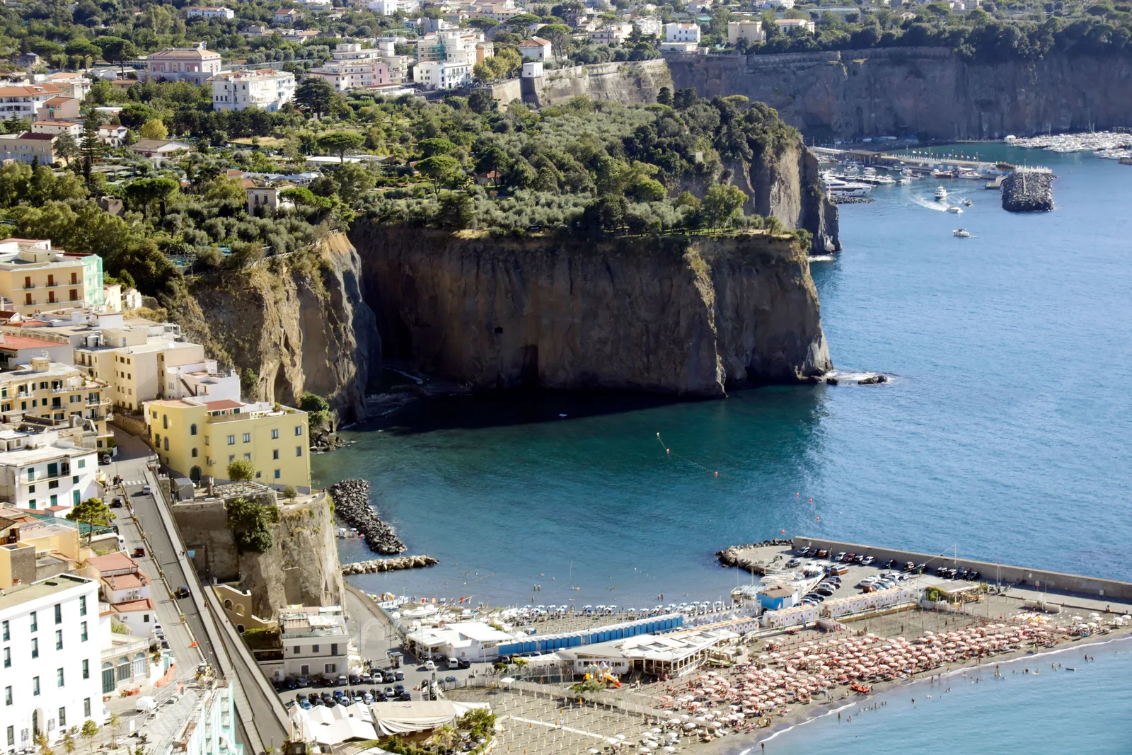 Stadsgezicht van Sorrento, Italië