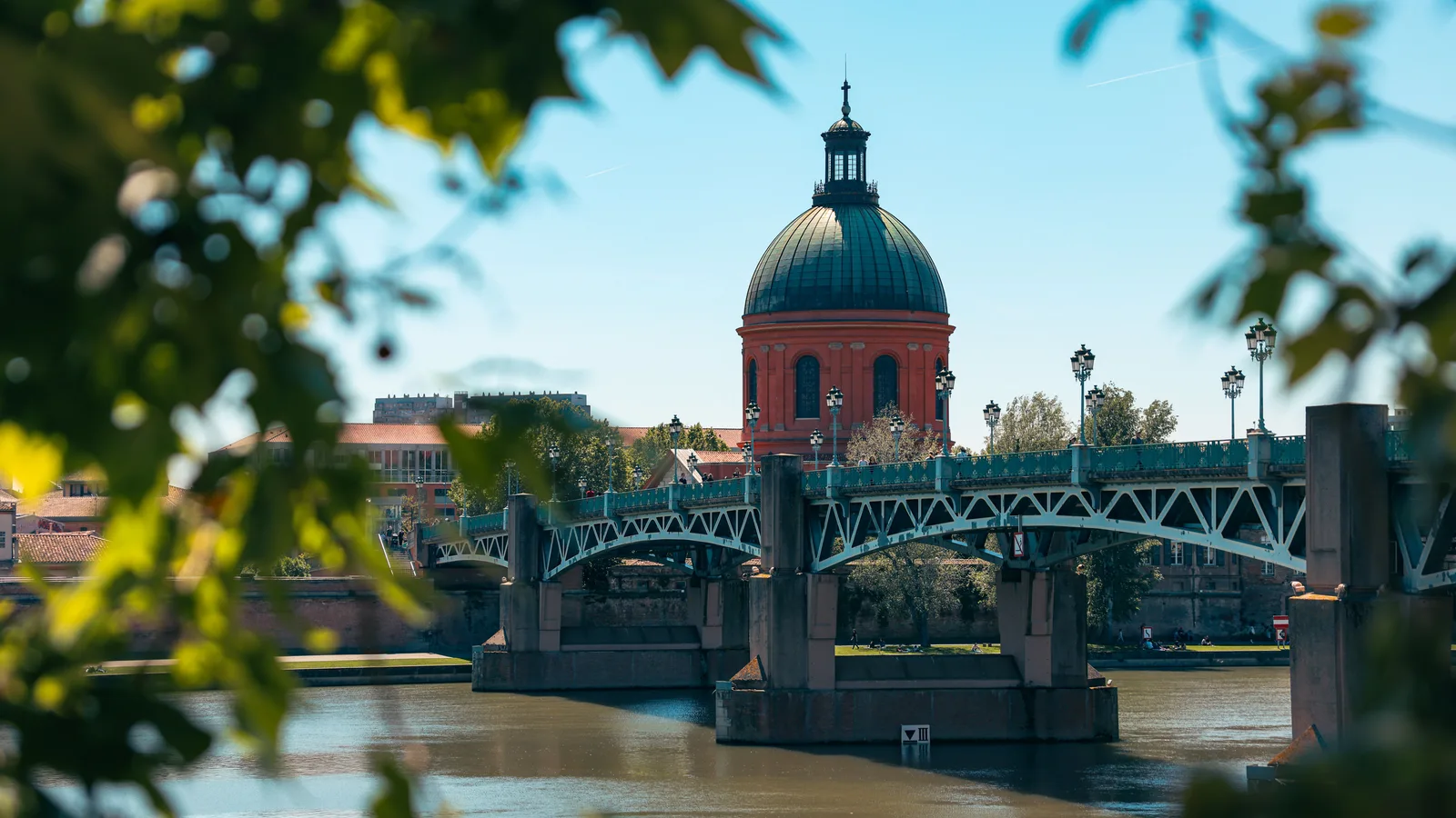 Uitzicht op Toulouse, Frankrijk