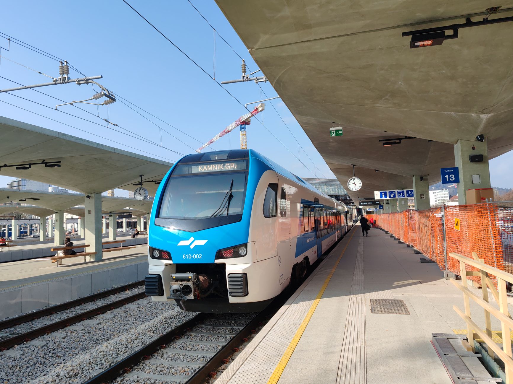 Treno passeggeri SŽ alla stazione di Lubiana, in Slovenia