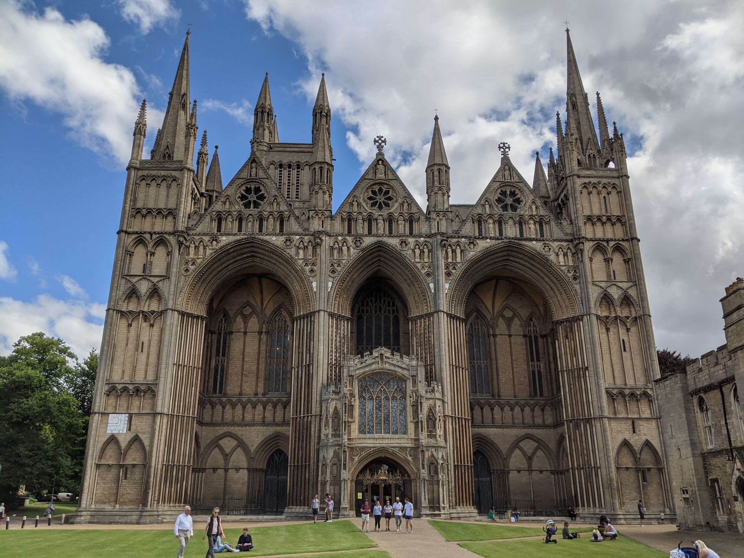The west front of Peterborough Cathedral